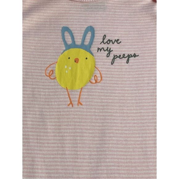 CARTER’S BABY 6M Easter Chick Bodysuit -“ LOVE MY PEEPS” - Picture 2 of 7